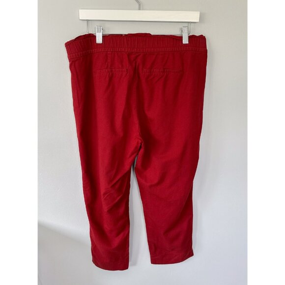 Gap Burnt Orange Paper Bag Pants - Picture 5 of 11